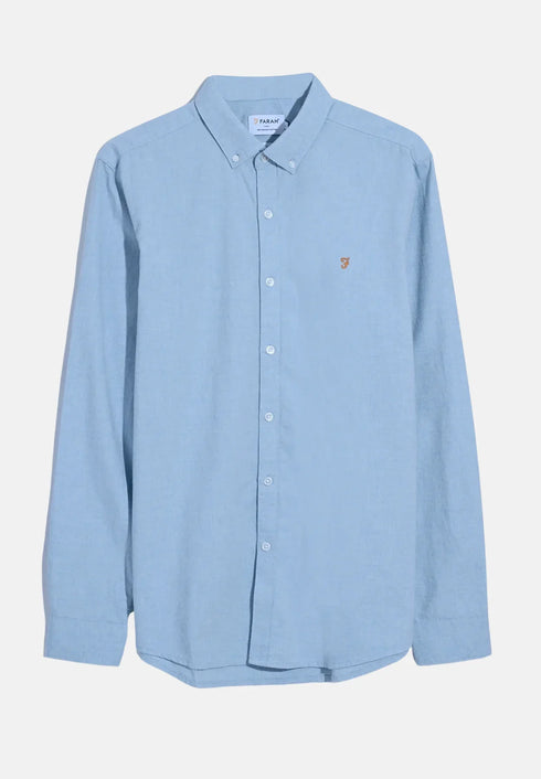 Farah Steen L/S B/D Casual Shirt Blue